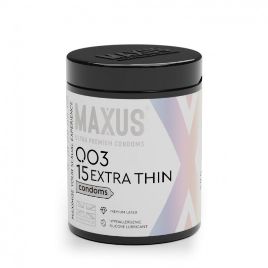 Экстремально тонкие презервативы MAXUS 003 Extra Thin - 15 шт. - Maxus - купить с доставкой в Домодедово