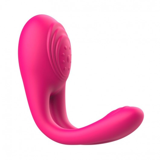 Розовое виброкольцо с пультом ДУ - I-MOON - в Домодедово купить с доставкой