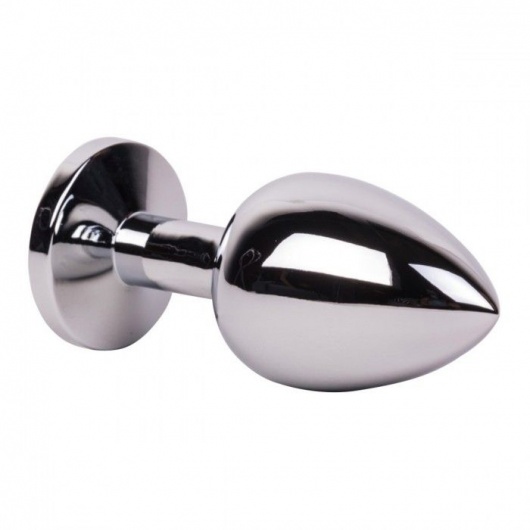 Большой стальной плаг с розовым кристаллом Pink Bubble Gum - 9,5 см. - Erotic Fantasy - купить с доставкой в Домодедово