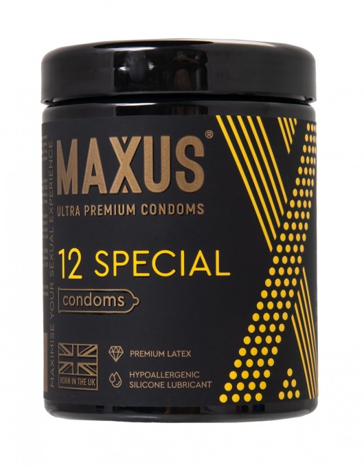 Презервативы с точками и рёбрами MAXUS Special - 12 шт. - Maxus - купить с доставкой в Домодедово