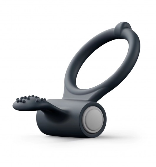 Черное эрекционное кольцо Power Clit - Dorcel - в Домодедово купить с доставкой