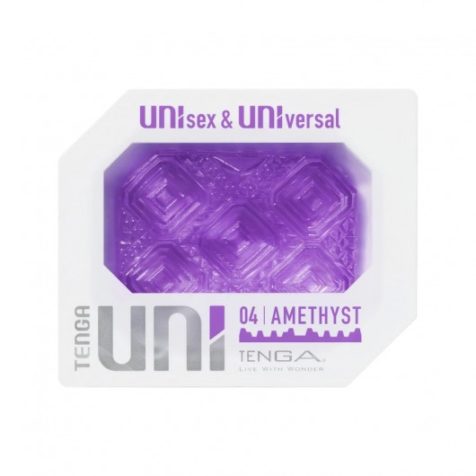 Фиолетовый мастурбатор-стимулятор Tenga Uni Amethyst - Tenga - в Домодедово купить с доставкой