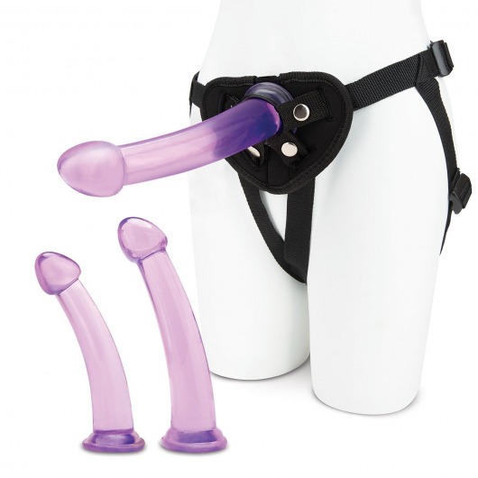Тренировочный набор с тремя насадками Pegging Training Set - Lux Fetish - купить с доставкой в Домодедово