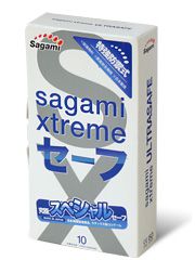 Презервативы Sagami Xtreme Ultrasafe с двойным количеством смазки - 10 шт. - Sagami - купить с доставкой в Домодедово