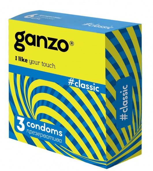 Классические презервативы с обильной смазкой Ganzo Classic - 3 шт. - Ganzo - купить с доставкой в Домодедово