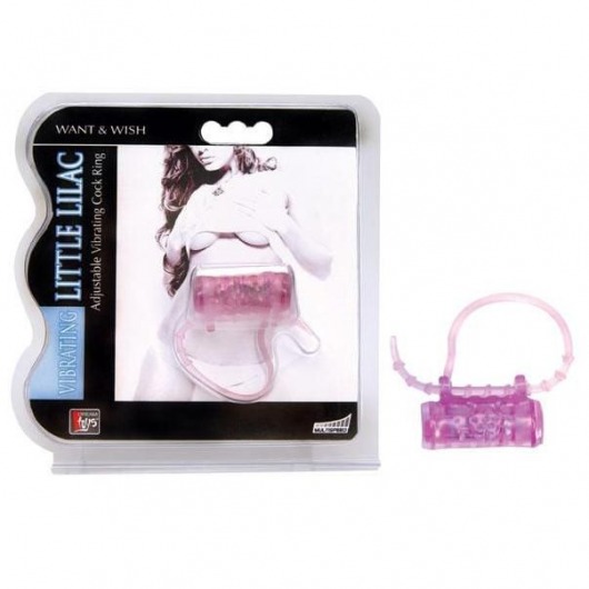 Эрекционное кольцо с вибратором LITTLE LILAC - Dream Toys - в Домодедово купить с доставкой