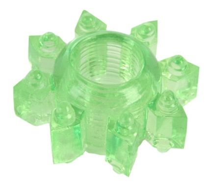 Зеленое эрекционное кольцо-звезда - Toyfa Basic - в Домодедово купить с доставкой