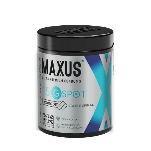 Гладкие презервативы Maxus G spot с двойной спиралью - 15 шт. - Maxus - купить с доставкой в Домодедово