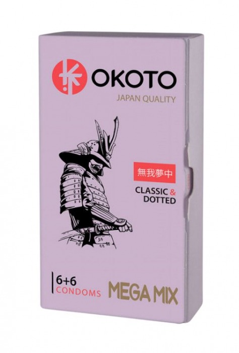 Презервативы OKOTO Mega Mix - 12 шт. - Sitabella - купить с доставкой в Домодедово