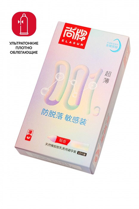 Ультратонкие облегающие презервативы Elasun Slim Fit - 10 шт. - Elasun - купить с доставкой в Домодедово