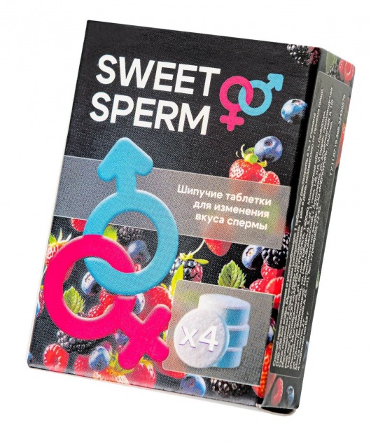 Шипучие таблетки для мужчин Sweet Sperm для изменения вкуса спермы (4 шт. по 0,5 гр.) - Капиталпродукт - купить с доставкой в Домодедово