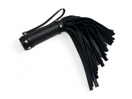 Черная генитальная мини-плеть Queen Arsenal - 26 см. - БДСМ Арсенал - купить с доставкой в Домодедово