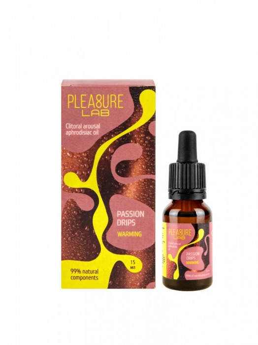 Капли с согревающим эффектом Passion Drips Warming - 15 мл. - Pleasure Lab - купить с доставкой в Домодедово