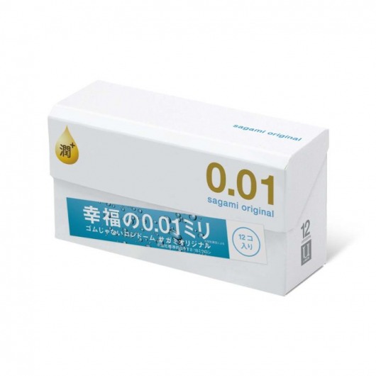 Увлажнённые презервативы Sagami Original 0.01 Extra Lub - 12 шт. - Sagami - купить с доставкой в Домодедово