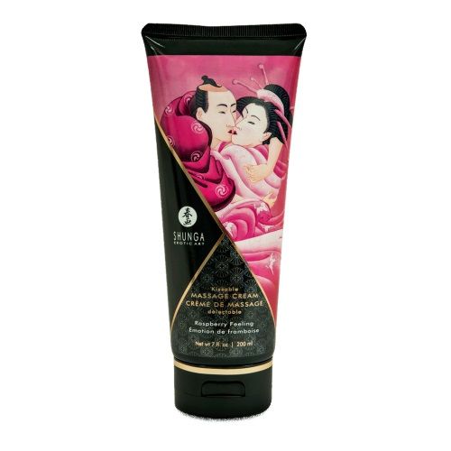 Массажный крем для тела с ароматом малины Raspberry feeling - 200 мл. - Shunga - купить с доставкой в Домодедово