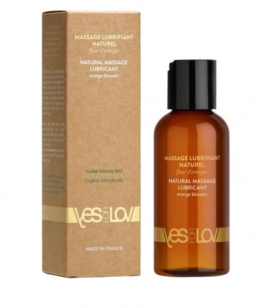 Натуральная массажная смазка Natural Lubricant Orange Blossom - 100 мл. - YESforLOV - купить с доставкой в Домодедово