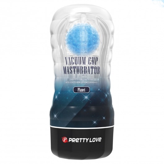 Прозрачный текстурированный мастурбатор Vacuum Cup Masturbator Planet - Baile - в Домодедово купить с доставкой