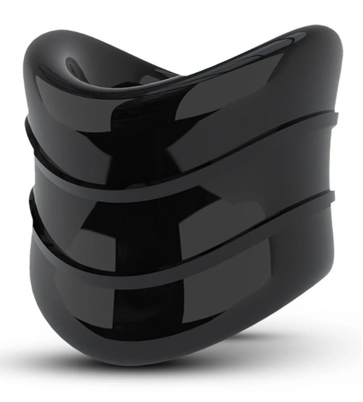 Черное эрекционное кольцо на мошонку Beef Ball Stretcher Snug X Long - Blush Novelties - в Домодедово купить с доставкой