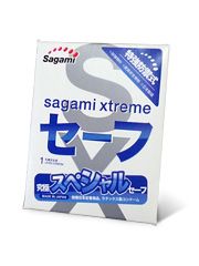 Презерватив Sagami Xtreme Ultrasafe с двойным количеством смазки - 1 шт. - Sagami - купить с доставкой в Домодедово