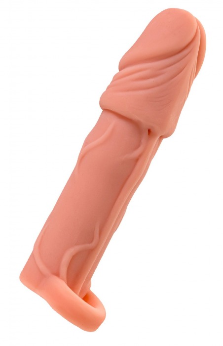 Телесная удлиняющая насадка с подхватом - 16 см. - ToyFa - в Домодедово купить с доставкой