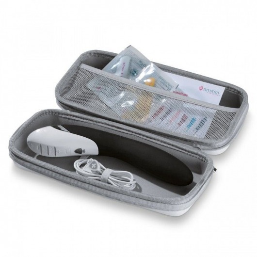 Вибратор с электростимуляцией Sizzling Simon Black Edition - 27 см. - MyStim - купить с доставкой в Домодедово