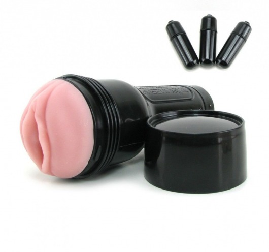 Мастурбатор-вагина Fleshlight - Vibro Pink Lady Touch с вибрацией - Fleshlight - в Домодедово купить с доставкой