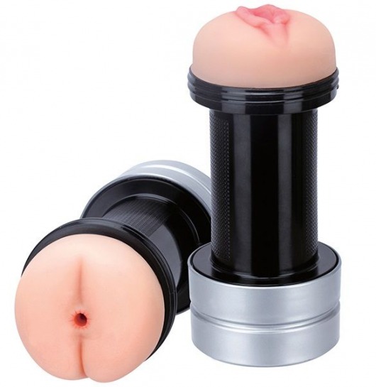 Мастурбатор 2-в-1 REALSTUFF 2 IN 1 HUMMER ANUS   VAGINA: вагина и анус - Dream Toys - в Домодедово купить с доставкой
