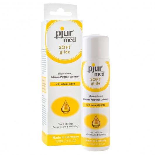 Силиконовый лубрикант с жожоба pjur MED Soft glide - 100 мл. - Pjur - купить с доставкой в Домодедово