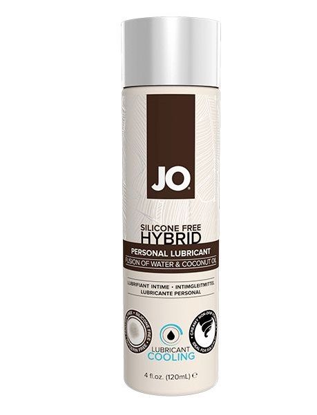 Водно-масляный лубрикант с охлаждающим эффектом JO Silicon free Hybrid Lubricant COOLING - 120 мл. - System JO - купить с доставкой в Домодедово