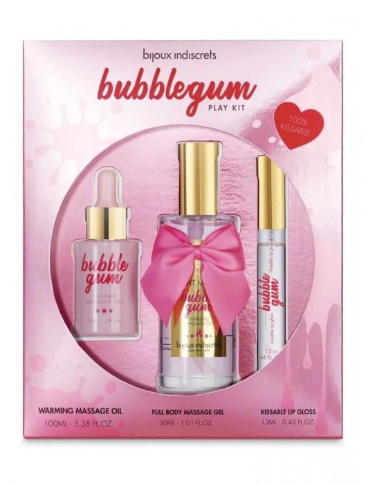 Набор средств для массажа и ласк Bubblegum Play Kit - Bijoux Indiscrets - купить с доставкой в Домодедово