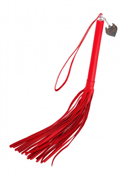 Красная кожаная плеть с петлёй - 50 см. - Pecado - купить с доставкой в Домодедово