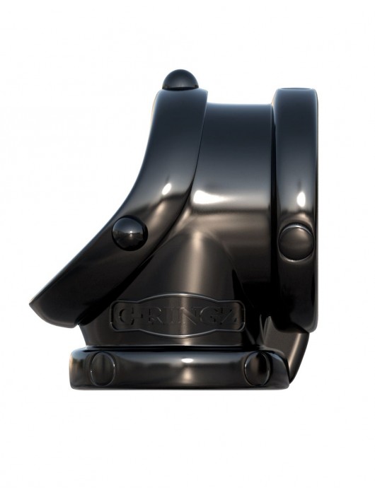 Черное эрекционное кольцо Rock Hard Cock Pipe - Pipedream - в Домодедово купить с доставкой