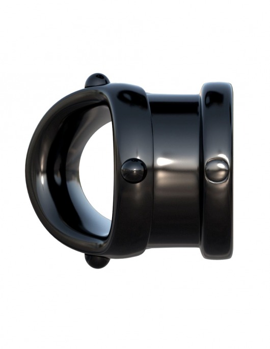 Черное эрекционное кольцо Rock Hard Cock Pipe - Pipedream - в Домодедово купить с доставкой