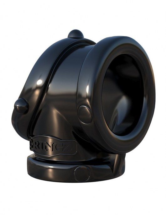 Черное эрекционное кольцо Rock Hard Cock Pipe - Pipedream - в Домодедово купить с доставкой