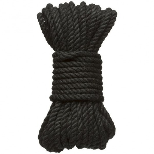 Черная верёвка для связывания и фиксации Bind Tie - 9,14 м. - Doc Johnson - купить с доставкой в Домодедово