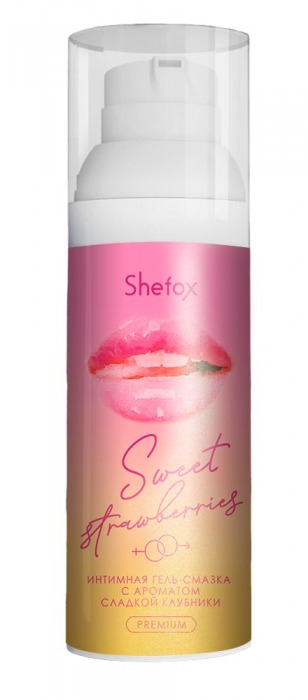 Интимная гель-смазка Shefox Premium «Сладкая клубника» - 50 мл. - Shefox - купить с доставкой в Домодедово