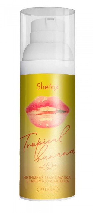 Интимная гель-смазка Shefox Premium «Тропический банан» - 50 мл. - Shefox - купить с доставкой в Домодедово