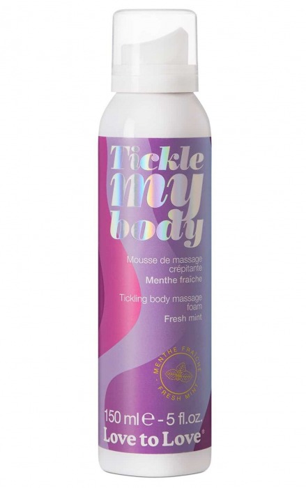 Массажная хрустящая пенка Tickle My Body Fresh Mint с ароматом мяты - 150 мл. - Love to Love - купить с доставкой в Домодедово