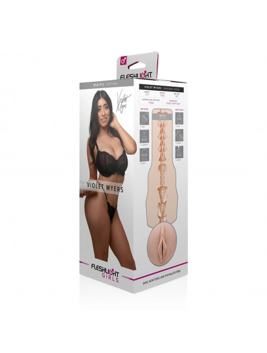 Мастурбатор-вагина Fleshlight Girls - Violet Myers Waifu - Fleshlight - в Домодедово купить с доставкой