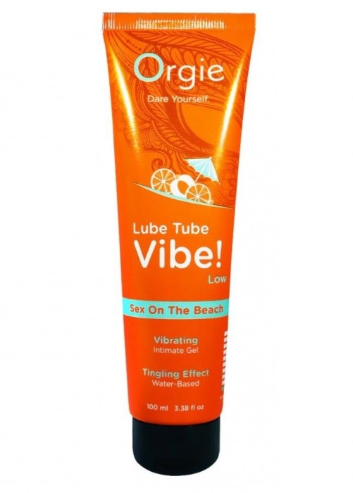 Гель с эффектом вибрации Lube Tube Vibe Low Sex On The Beach - 100 мл. - ORGIE - купить с доставкой в Домодедово
