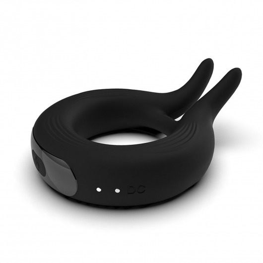 Черное эрекционное кольцо Marry Me Rechargeable Vibrating Cockring - Adrien Lastic - в Домодедово купить с доставкой