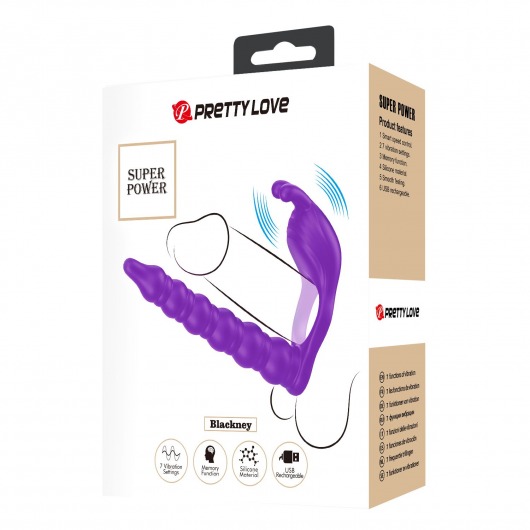 Лиловая насадка для двойного проникновения Blackney - Baile - купить с доставкой в Домодедово