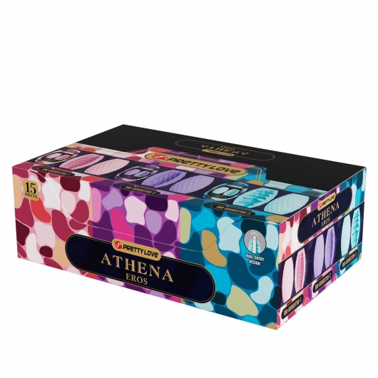 Набор из 15 мастурбаторов Athena - Baile - в Домодедово купить с доставкой