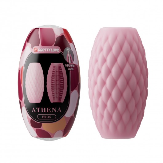Розовый нереалистичный мастурбатор Athena - Baile - в Домодедово купить с доставкой