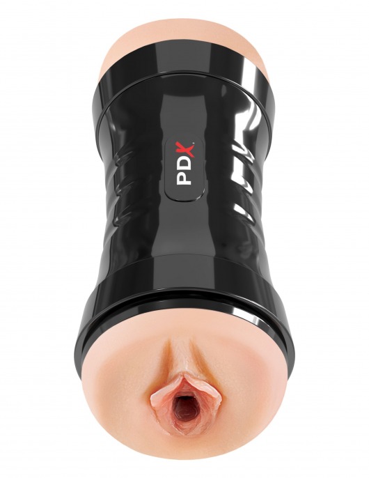 Двусторонний мастурбатор в колбе Super Flip-A-Pussy Over - Pipedream - в Домодедово купить с доставкой