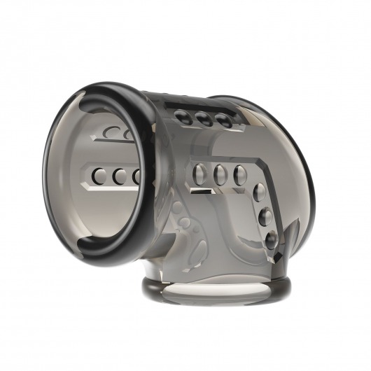 Дымчатая насадка на пенис и мошонку - Baile - в Домодедово купить с доставкой