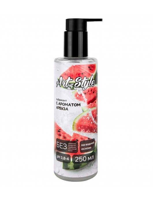 Лубрикант на водной основе Art-Style с ароматом арбуза - 250 мл. - Art-Style - купить с доставкой в Домодедово