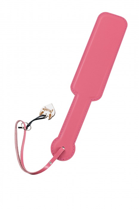 Розовый кожаный пэддл - 37 см. - Pecado - купить с доставкой в Домодедово