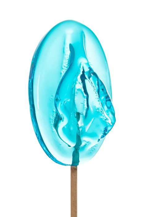 Леденец в форме вагины со вкусом блю кюрасао - 50 гр. - Sosuчki - купить с доставкой в Домодедово