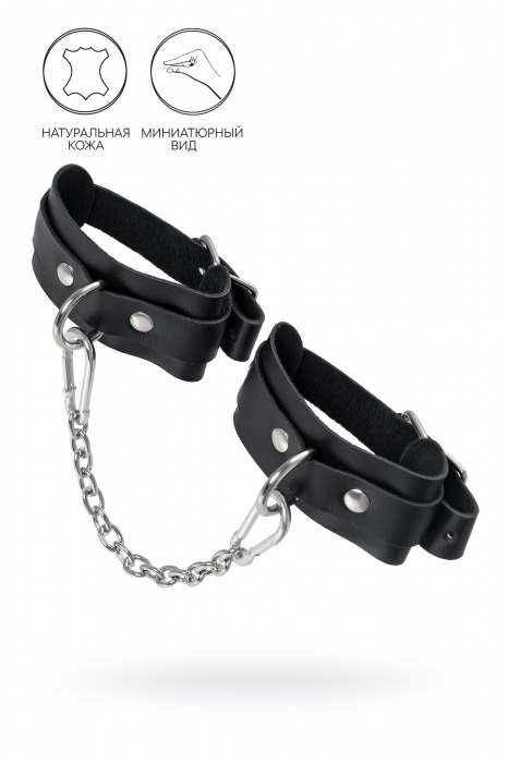 Черные мини-оковы со скруглёнными углами - Pecado - купить с доставкой в Домодедово